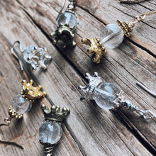 Load image into Gallery viewer, Crystal Ball Earrings x3