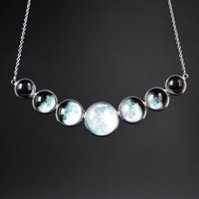 Load image into Gallery viewer, Moon Phase Bib Necklace