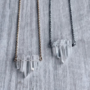 Clear Quartz Points Necklace