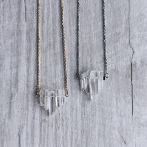 Clear Quartz Points Necklace