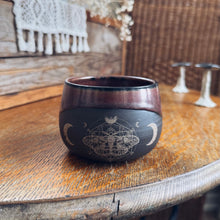 Load image into Gallery viewer, Rust Glaze Over Clay Moth Mug
