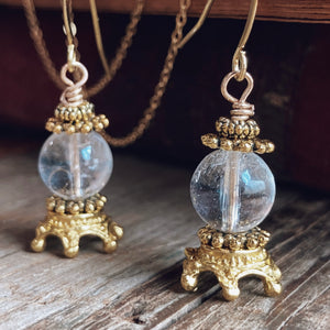 Crystal Ball Earrings