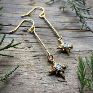 North Star Holiday Earrings