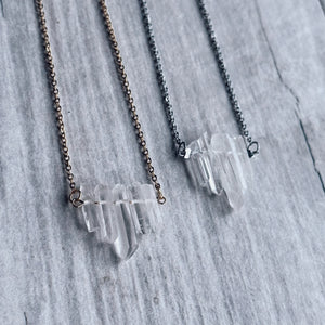 Clear Quartz Points Necklace