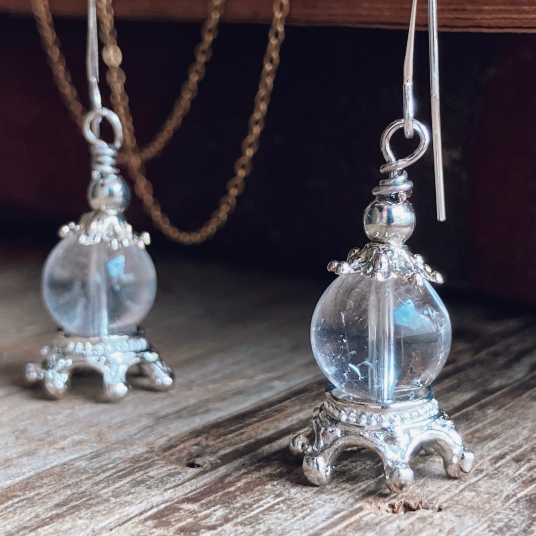 Crystal Ball Earrings