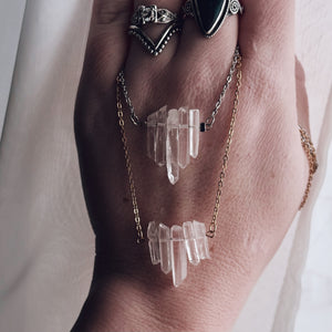 Clear Quartz Points Necklace