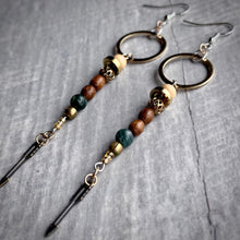 Load image into Gallery viewer, Western Boho Gold Arrow Earrings x3
