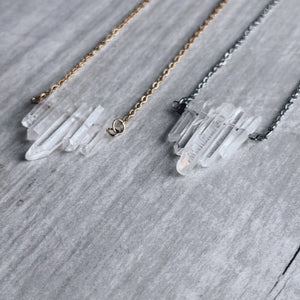 Clear Quartz Points Necklace