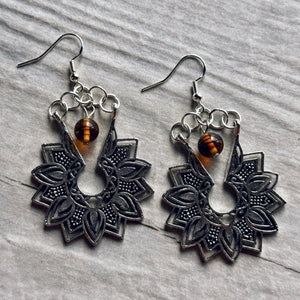 Zen Flower Stone Earrings