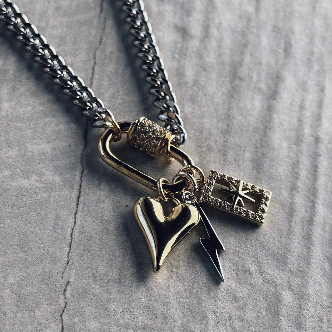 Love & Light Charm Cluster Necklace