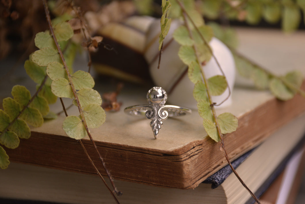Sterling Silver Energy Arrow Ring