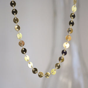 Coin Chain Dainty Choker Necklace