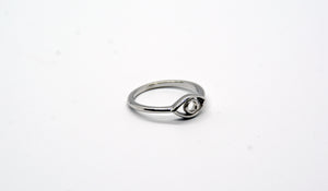 Sterling Silver Evil Eye Ring