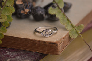 Sterling Silver Evil Eye Ring