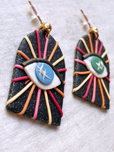 Load image into Gallery viewer, One Green Eye, One Blue Earrings
