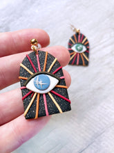 Load image into Gallery viewer, One Green Eye, One Blue Earrings
