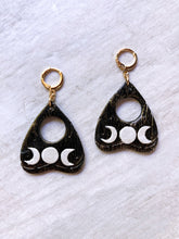 Load image into Gallery viewer, Triple Moon Planchette Earrings
