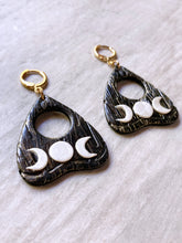 Load image into Gallery viewer, Triple Moon Planchette Earrings
