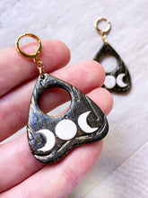 Load image into Gallery viewer, Triple Moon Planchette Earrings
