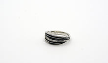 Load image into Gallery viewer, Sterling Silver Twin Leaves Ring
