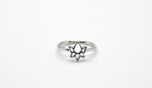 Load image into Gallery viewer, Sterling Silver Lotus Flower Ring
