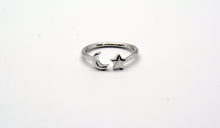 Load image into Gallery viewer, Sterling Silver Moon &amp; Stars Ring
