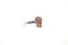Load image into Gallery viewer, Sterling Silver Rose Gold Skull
