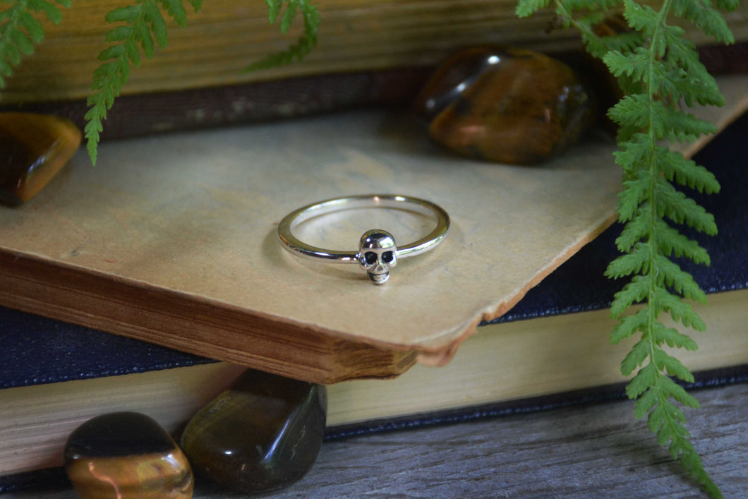 Sterling Silver Mini Skull Ring