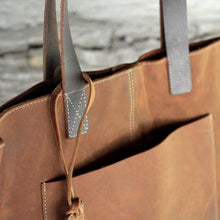 Load image into Gallery viewer, Brown Leather Tote
