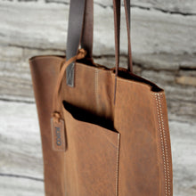 Load image into Gallery viewer, Brown Leather Tote
