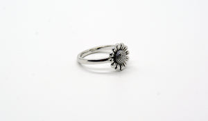 Sterling Silver Sunflower Ring