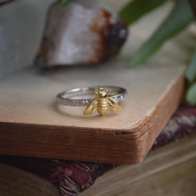 Load image into Gallery viewer, Sterling Silver Sweet Honey Bee Ring
