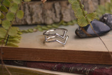 Load image into Gallery viewer, Sterling Silver VV Ring
