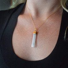 Load image into Gallery viewer, Selenite Wand Gemstone Necklace
