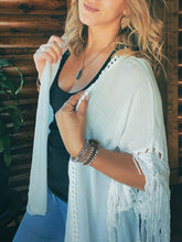 Load image into Gallery viewer, White Fringe Dream Shawl
