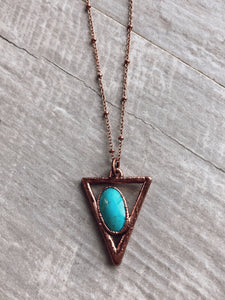 SW Turquoise Triangle Necklace