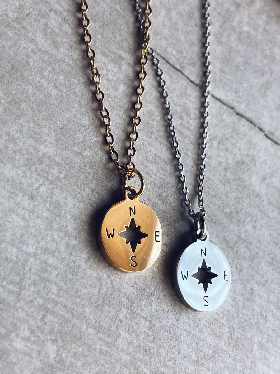 Small Compass Necklace – Witchy Sisters Project
