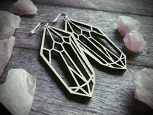 Load image into Gallery viewer, Crystal Wooden Earrings

