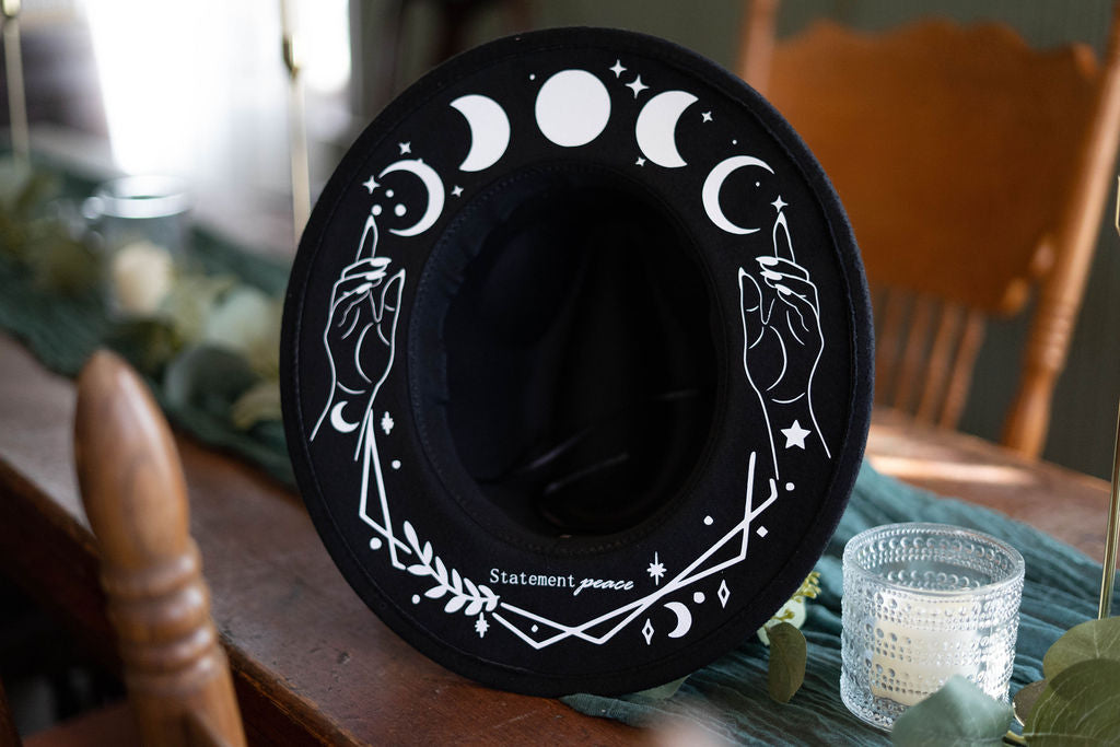 MOON PHASE WIDE BRIM HATS – Witchy Sisters Project display picture 1