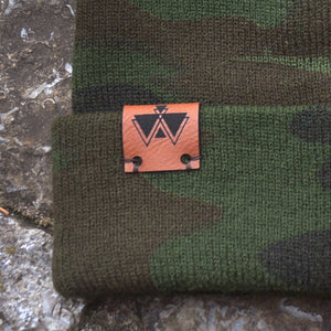 Camo Beanie with Foxy Faux Fur