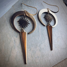 Load image into Gallery viewer, Sun &amp; Moon Earrings
