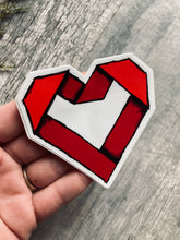 Load image into Gallery viewer, Origami Heart Vinyl Decal
