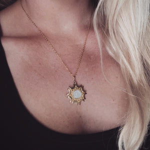 Many Moons Moonstone Necklace