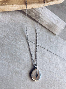 Small Compass Necklace