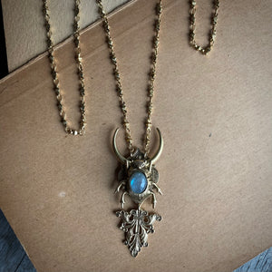 Ascendant Beetle Necklace