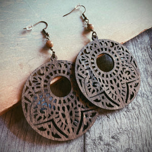 Bohemian Wood Earrings