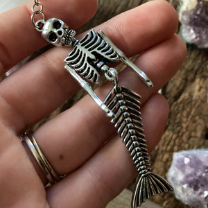 Mermaid Skeleton Earrings